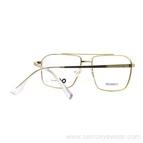 Square Premium Titanium Optical Frame For Men